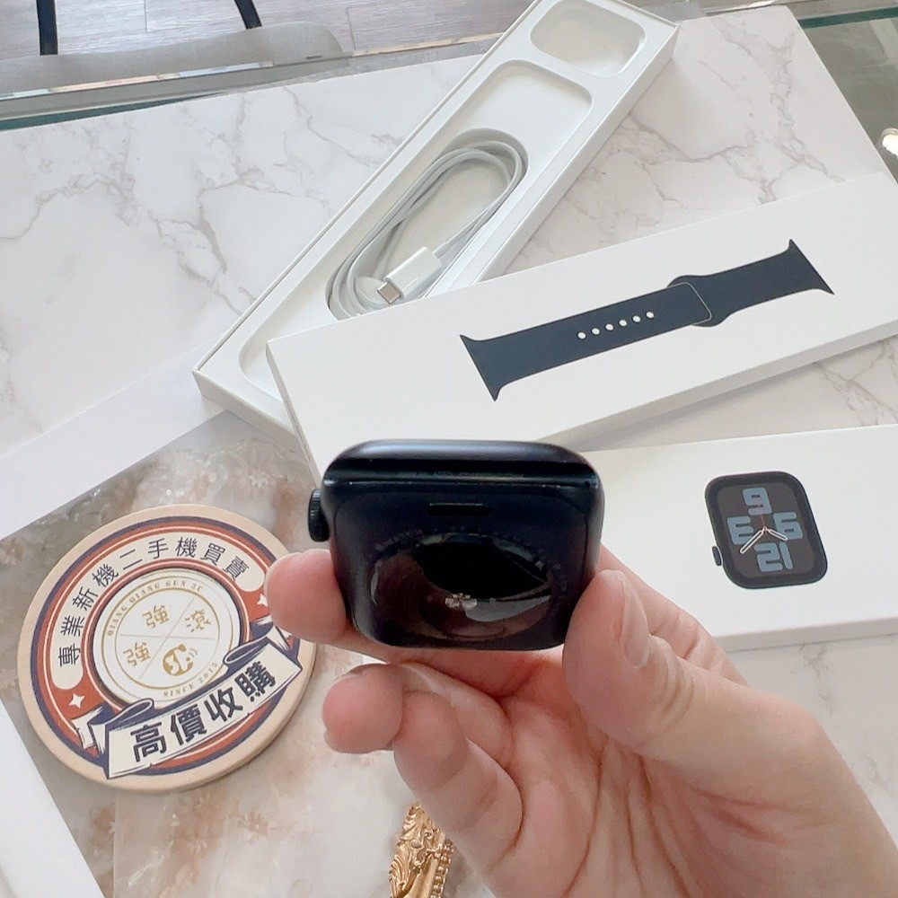 「店保90天」二手Apple Watch SE 44mm 黑(已過保) #M5640