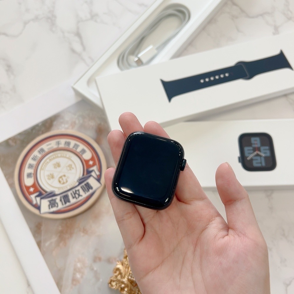 「店保90天」二手Apple Watch SE 44mm 黑(已過保) #M5640