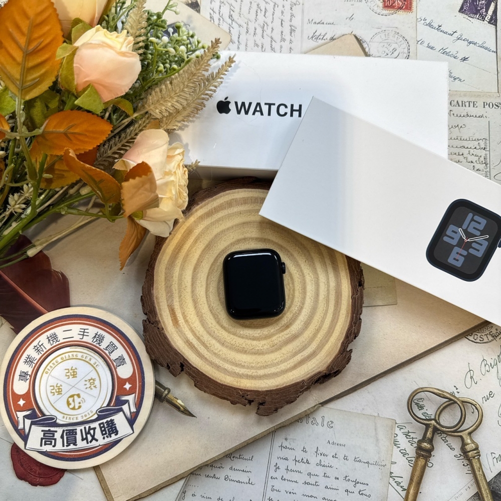 二手 Apple Watch SE2 GPS版 44mm 黑 (原2024.11.21) #W44XJ