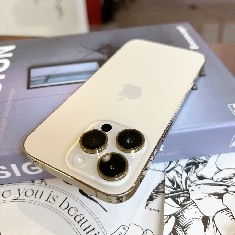 「365天原廠保固」(鹽行）二手 iPhone14 Pro128G 金色 (已過保) #35868