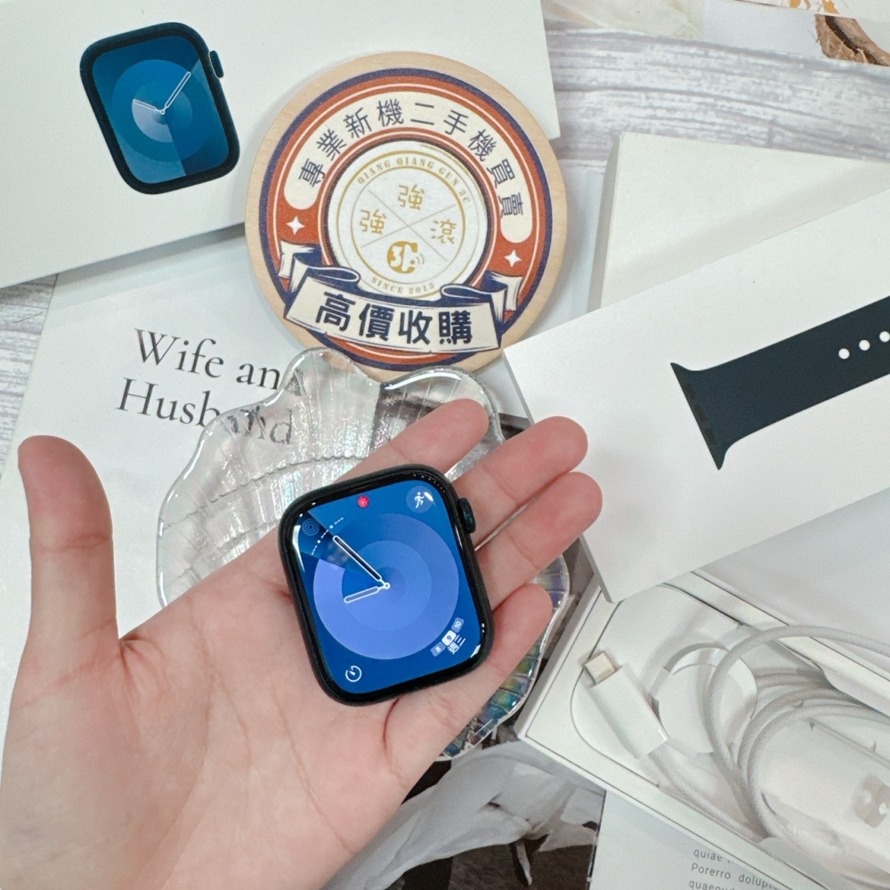 「店保30天」二手Apple Watch 9 - 45mm 64G 黑色 (已過保) #F7074