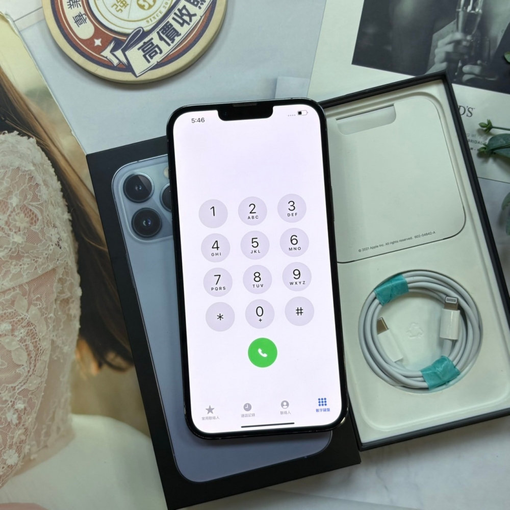 「365天原廠保固」二手iPhone 13 Pro Max 256G 黑色 (已過保) #84089