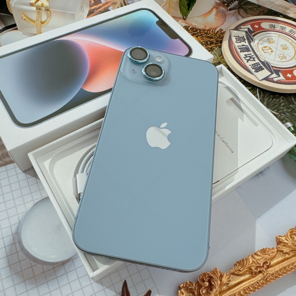 「365天原廠保固」(善化) 二手iPhone 14  128G 藍色 (已過保) #71717