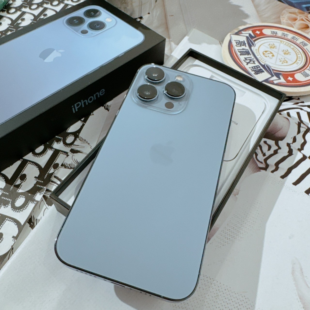 「365天原廠保固」(善化) 二手iPhone 13 Pro  128G 藍色 (已過保) #92611