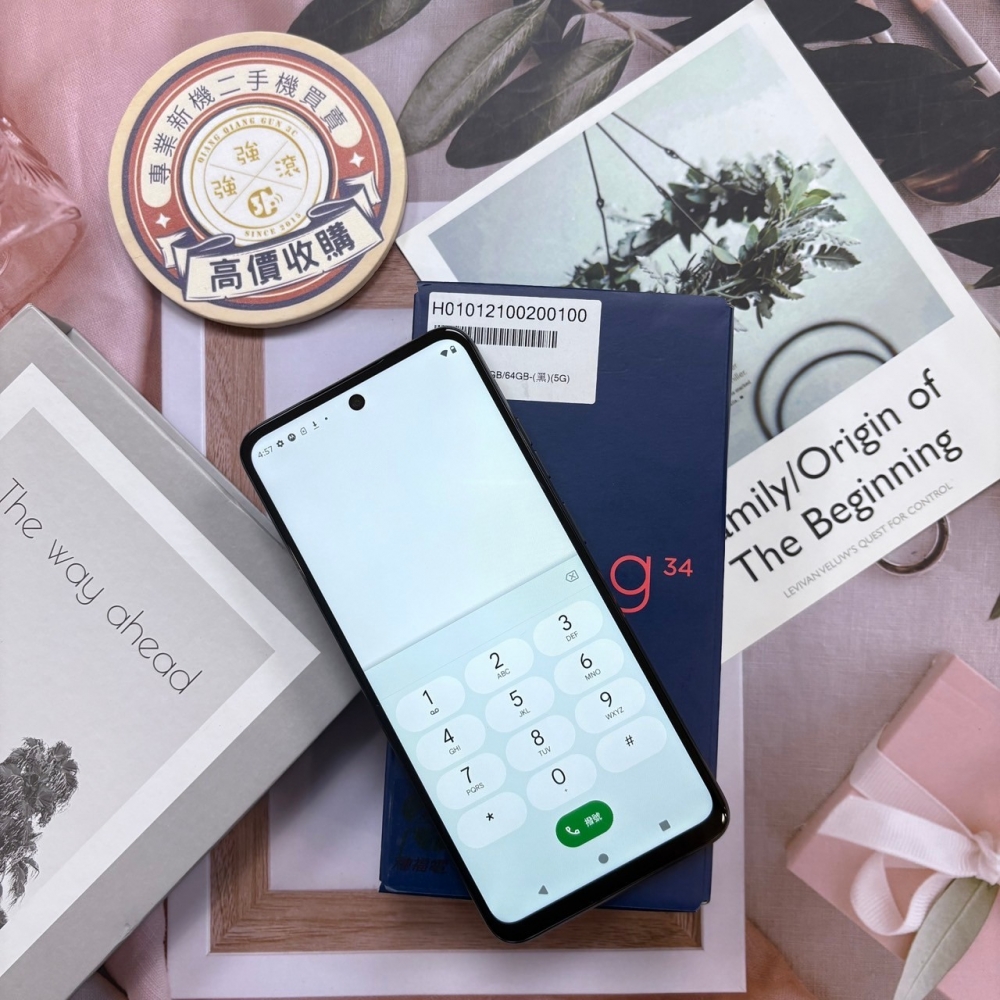 二手Moto G34  4+64G 黑色 (太電2025.10.11) #25756