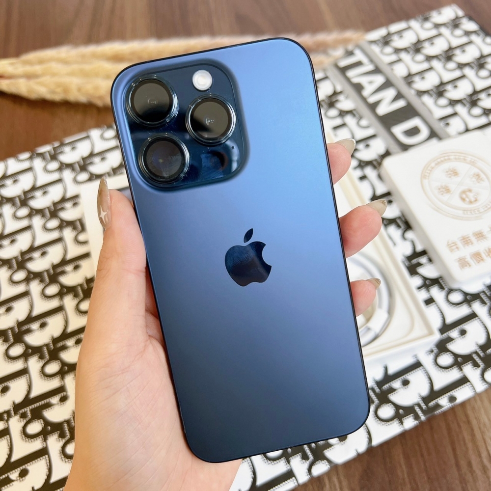 「365天原廠保固」（鹽行）二手iPhone 15 pro 128G 藍色 （已過保) #98901