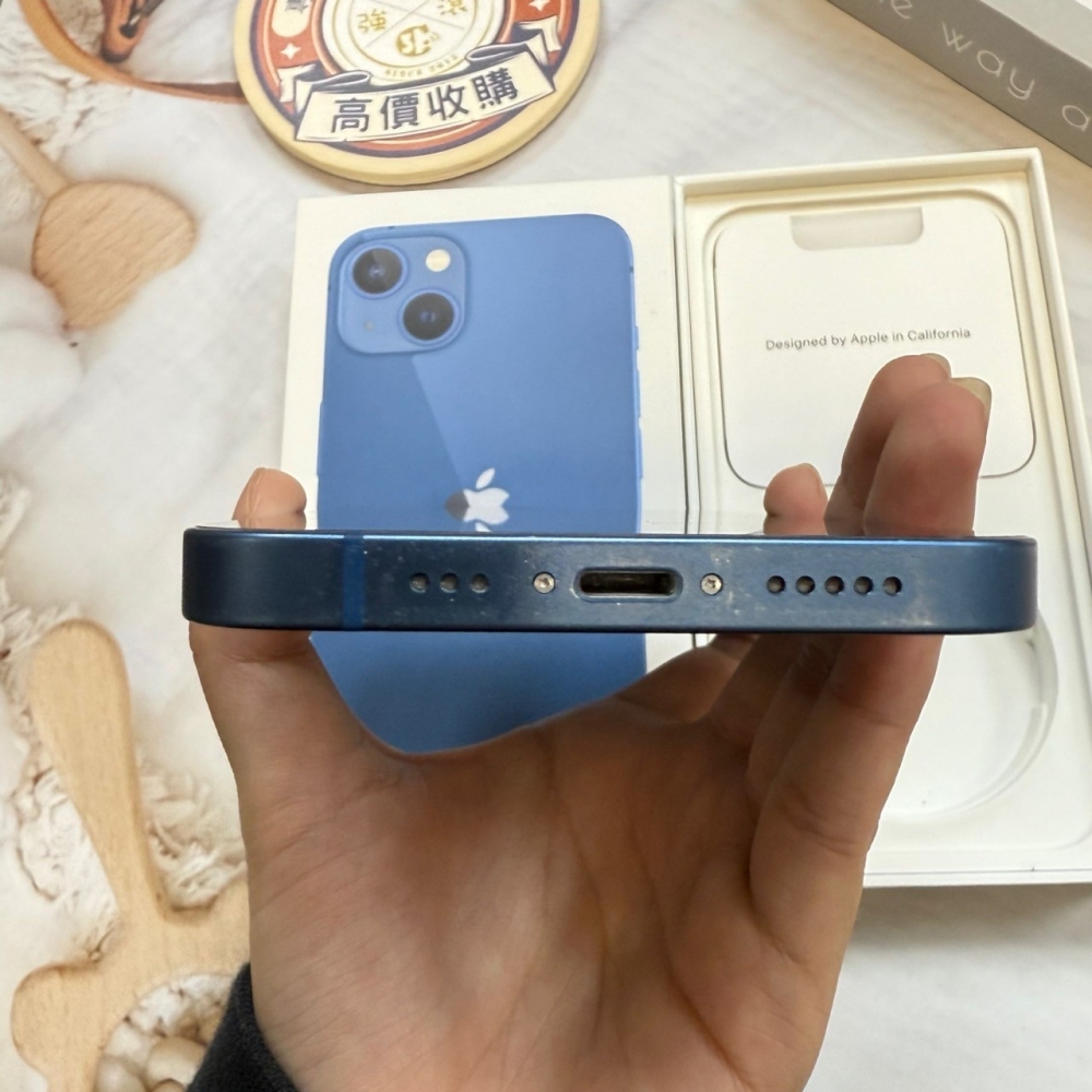 「365天原廠保固」二手iPhone 13 128G 藍色（已過保）＃12898