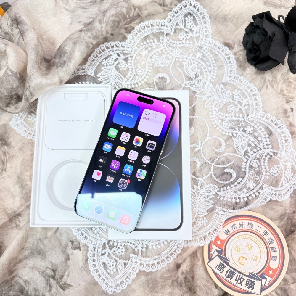 「365天原廠保固」二手iPhone 14 Pro Max 128G 紫色 (已過保) #24598